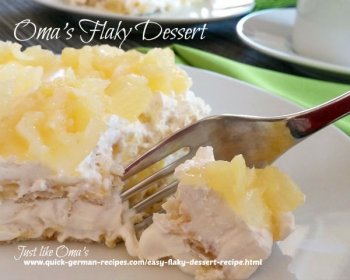 Oma's Easy Flaky Dessert Recipe