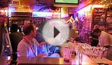 Men playing spoon in a bar in Munich during Oktoberfest 2009